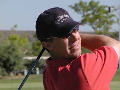 Golfer Wright Zimmerly in Albuquerque after a massage for golfers