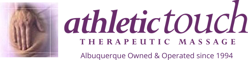 Athletic Touch Therapeutic Massage Letter Logo